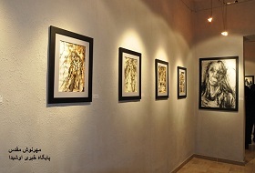 تصاویری از نمایشگاه طراحی گروه هنری خط خطی در گالری هامون
