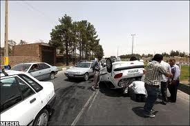 سرعت غیر مجاز خودروی سواری در مسیر جاده بنجار شهرستان زابل حادثه آفرید