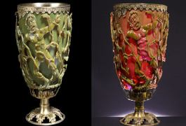 شگفتی محققان از جام شیشه‌ای 1600 ساله با نانوذرات طلا و نقره