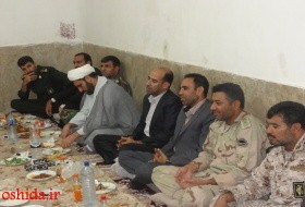 گزارش تصویری از ضیافت افطاری فرماندار زهک با مرزبانان