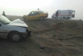 بر اثر برخورد دو دستگاه خودروی سواری در محور زابل به زاهدان ۱۴ نفر مصدوم شدند