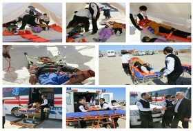 تیم واکنش سریع دانشگاه علوم پزشکی زابل در مانور امداد و نجات شهرستان زابل حضور یافت