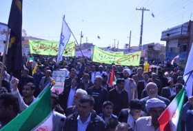 گزارش تصویری از حضور پرشور مردم زابل در راهپیمایی ۲۲ بهمن