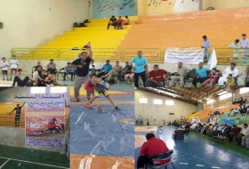 برگزاری رقابت های کشتی فرنگی نونهالان و خردسالان سیستان و بلوچستان در زابل