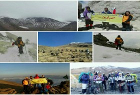 تیم کوهنوردی هامون سیستان موفق به فتح بلندترین قله ایران شد