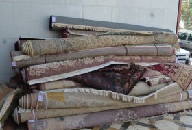 کارگاه قالی‌شویی در آستانه عید نوروز در زابل + تصاویر