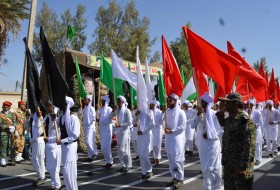 رژه نیروهای مسلح در زابل برگزار شد+تصاویر