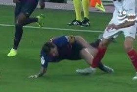 عکس/ لحظه دردناک شکستن دست مسی