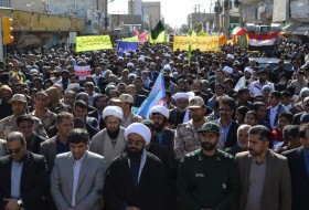 راهپیمایی دشمن شکن 13 آبان در  زابل برگزار شد