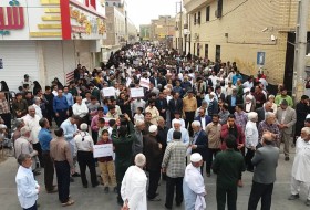 راهپیمایی پر شور مردم شهرستان زابل در حمایت از سپاه پاسداران