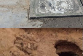 سرقت شبانه افراد ناشناس از یک قبر در زابل/طلا جاسازی شده در بدن جسد ربوده شد+عکس