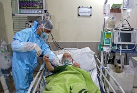 (تصاویر) بخش بیماران کرونا در بیمارستان امام رضا قم
