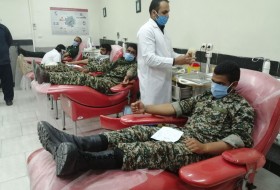 112 نفر از بسیجیان شهرستان نیمروز خون اهداء کردند