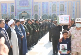 مراسم تشییع و تدفین پیکر مطهر شهید مامور مبارزه با مواد مخدر در زابل