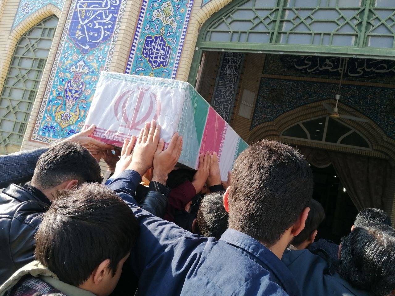 تشییع پیکر مطهر شهید گمنام در مصلی المهدی زابل